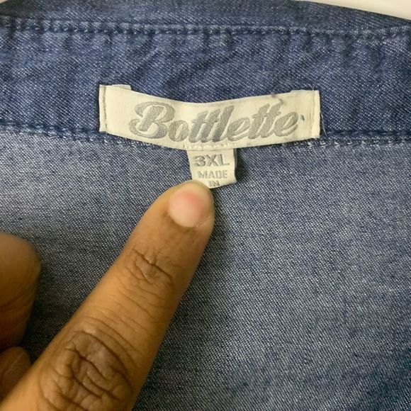 Bottlette Denim Button Down - Picture 3 of 6